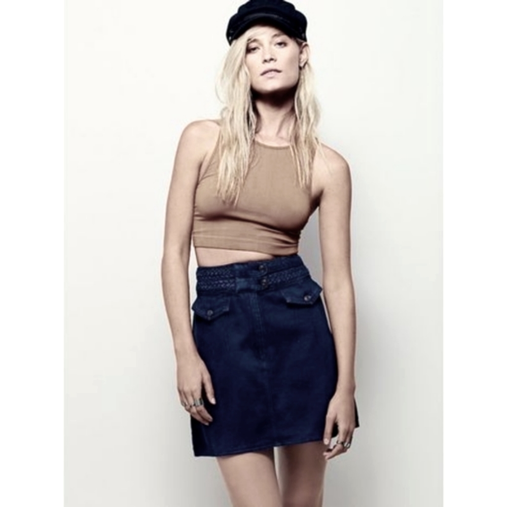 🌼Free People Denim Skirt A-line - Picture 10 of 10